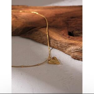 18K Gold Plated Heart Necklace Valentine’s Day Necklace 18”